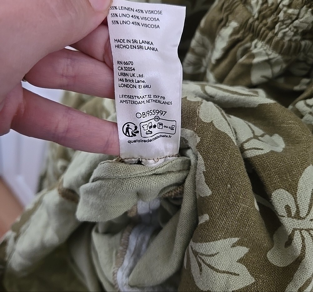 Anthro Pilcro Smocked Wide-Leg Jumpsuit in Olive Floral - Picture 7 of 10